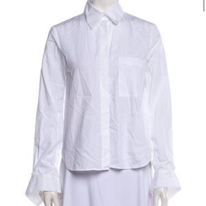 Classic White Women's Button-Up Shirt